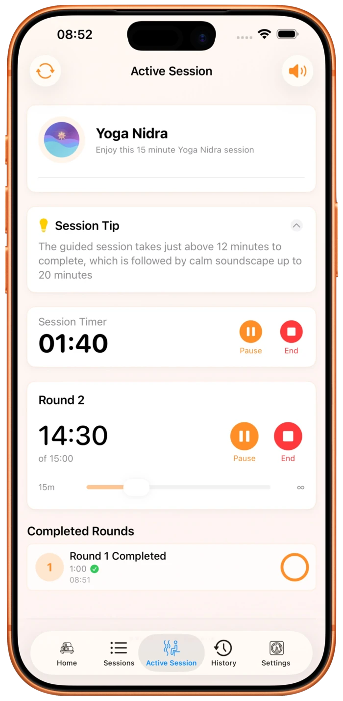 Sauna Assistant App Preview